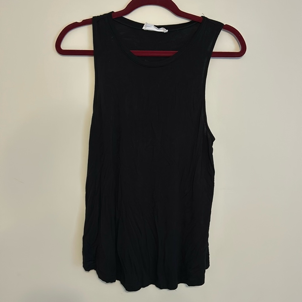 super soft flowy black tank